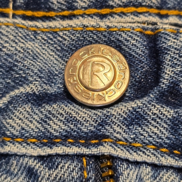 Rockies Jeans Juniors 3 Blue Slim Straight High Rise Denim Pockets RB74065001 - Picture 7 of 14